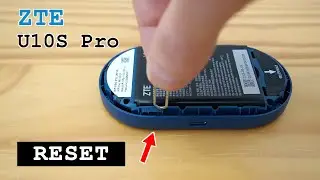 ZTE U10S Pro mobile 4G router Wi-Fi 6 &bull; Factory reset