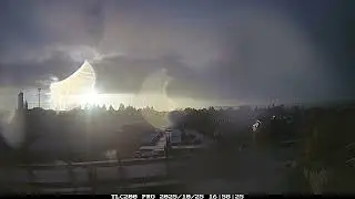 Strong frontal passage and sunset time-lapse 10/25/2025