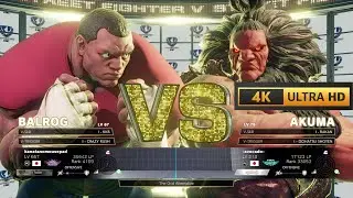 Kanatanomousepad (BALROG) VS -avocado- (AKUMA) in Street Fighter 5 | 4K 60Fps Gameplay
