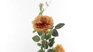 Vickerman 31'' Artificial Light Orange Rose Spray, FD170703
