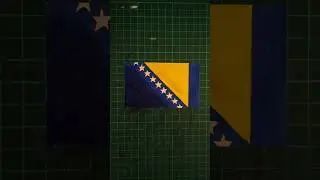 Drawing the Bosnia &Herzegovina flag🇧🇦 #art #creative #design #drawing #bosnian #bosnaihercegovina
