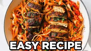 Epic Blackened Chicken Pasta in 30 minutes!
