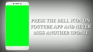 Green screen intro templates with bell icon subscribe button