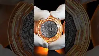 AC/DC 2023 50c Silver Antiqued Coin #acdc #ac/dc #rockandroll