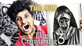 How to draw VALAK THE NUN(the conjuring 3) 💀☠️- step by step tutorial- Venom artist