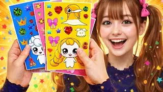 Sticker Book Catch Super Cute Sanrio Stickers #asmr