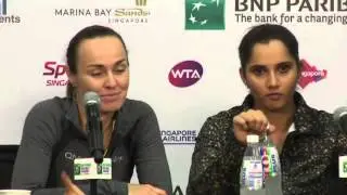 Hingis & Mirza's 'confidence' secured Singapore doubles