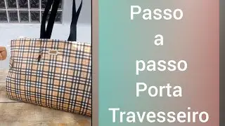 Passo a passo porta travesseiro para viagem! Muito fácil!