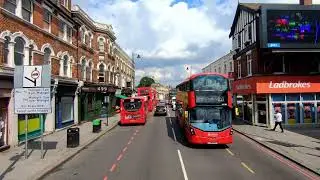 London BUS Ride 🇬🇧 Route 349 - STAMFORD HILL to PONDERS END via Tottenham, Edmonton 🚌