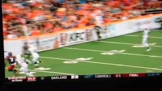 Spokane Shock fan gets smashed IN THE FACE!!