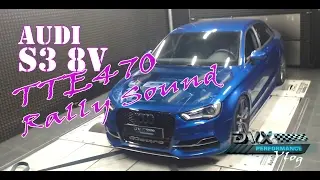 Audi S3 8V 300 HP: TTE470 + Rally sound (pops & bangs)