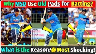 Why MSD use old pad?🤔|| Why MS Dhoni use old Batting pad for Batting?🤔||Science Behind it😱