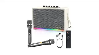 Review: 70W Bluetooth Speaker with Wireless Mics, LED Lights & Birchwood Cabinet