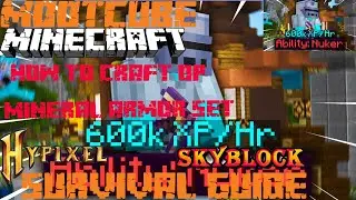 Beginner's Guide To Hypixel Skyblock - How To Make OP Mineral Mining Armor - Best Miming Armor