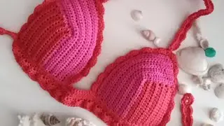 Bikini all' uncinetto: coppe
