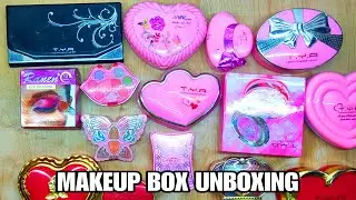 Makeup Box Unboxing and Review | Cheap Makeup Box and Makeup Kit | Small Makeup Box Opening 17