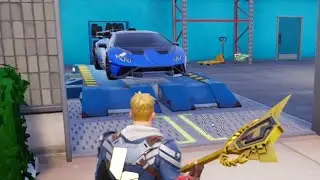 I see my Lamborghini STO in the garage in Fortnite 