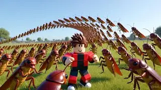 Roblox Becomes the Cockroach King?! Leading Thousands to Dance!
