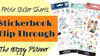 Sticker Book Flip Through | Petite Sticker sheets | Squad | Mermaid | Year to Shine | Happy Planner