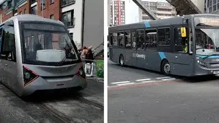 Coventry buses and VLR tram trial 20th June 2025 #bus #tram #coventry #nationalexpress