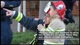 This aspiring firefighter is melting our hearts!
