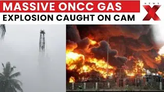 First Visuals Gas Leak Andhra Pradesh: Massive Gas Explosion Rocks Andhra Pradesh ONGC Site | NewsX