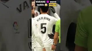 Varane 😈 worst tackle 😱 - Real Madrid Fifa19 #realmadrid  #shorts