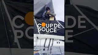 On Board 3   Réparation grand Voile et montée au mât Imoca Coup de Pouce Transat Café L'Or 2025