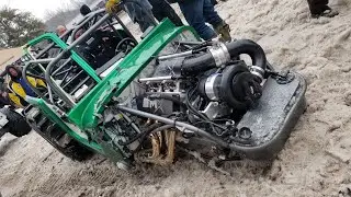 Schuss Mountain Snow Challenge Crash