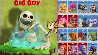 BIG BOY VS ALL MAX TROOPS(CLASH OF CLANS) #coc