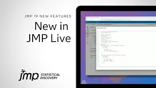 What's New in JMP Live 19: Enhanced Workflows & Automation Features