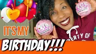 LOL SURPRISE GLITTER GLAM SERIES BIRTHDAY UNBOXING!
