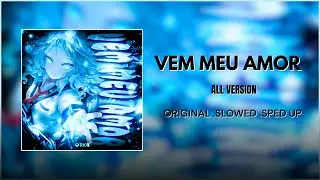VEM MEU AMOR - Brazilian Phonk/Funk Music (Original + Slowed + Sped Up)