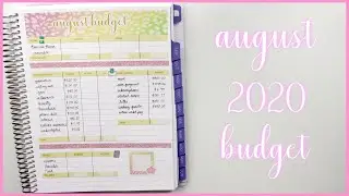 Budget with Me: August 2020 Monthly Budget - Plum Paper Monthly Planner | Romina Vasquez