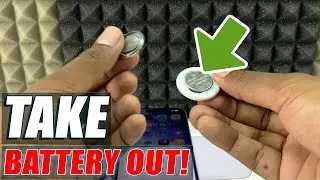 how to take battery out of apple air tag?