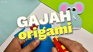Cute Origami Elephant Tutorial Step by Step || Gajah Origami #shorts #papercraft #origami #diy