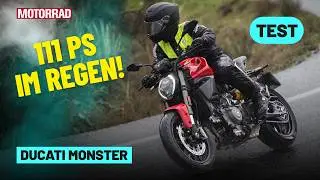 Neue Ducati Monster: 111 PS im Regen-Test | Fahrwerk, Sound, Preis & Monster Plus erkl&auml;rt