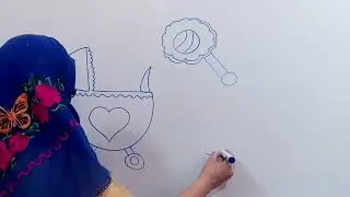 How to draw baby accessories | draw baby accessories | baby accessories