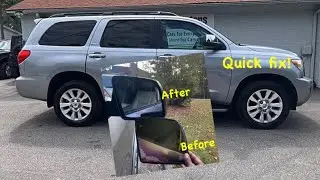 Замена бокового зеркала заднего вида Toyota Sequoia 2-го поколения (2008 - 2022)