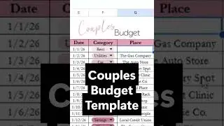 Шаблон бюджета для пар в Google Sheets, шаблон электронной таблицы Excel для составления бюджета ...