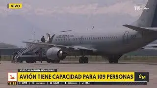 Despega vuelo humanitario para chilenos que se encuentran en Israel y Palestina
