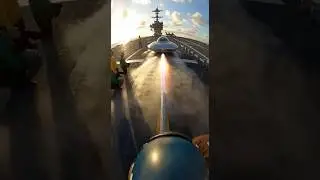 Mysterious craft spotted on carrier deck, cinematic test moment 🛸⚓😮 #aviation #engineering #navy