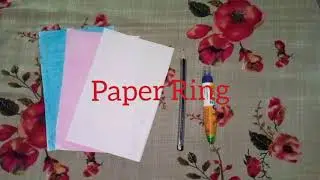 how to make easy paper ring💍💍💍