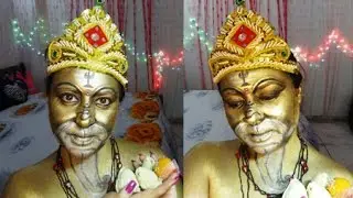 Golden Ganesha Makeup Tutorial | Indian Mythology | Ganesh Chaturthi | IndianBeautyReviewer