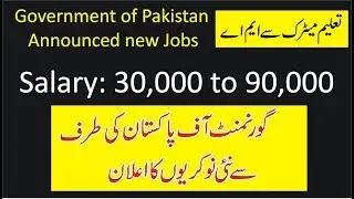 Government Jobs 2019 Pakistan | New jobs in Pakistan | PPSC Jobs | NTS Jobs
