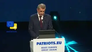 Andrej Babi&scaron; Unveils EU Vision at Patriots for Europe Summit | A Fight for Sovereignty & Prosperity!