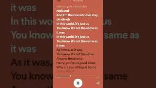 As it was lyrics - Harry Styles