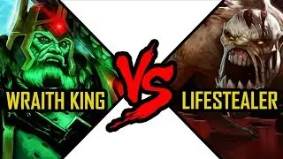Dota 2 Wraith King vs Lifestealer &ndash; Dota Battle Ostarion Leoric vs N'aix #17 Longest battle ever