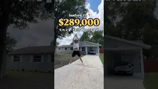 Sanford FL RENOVATED Home just $289,000 😱 #orlando #realestate #hometour #sanford #florida #moving