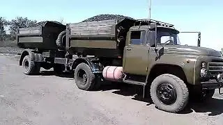 Зил с прицепом .